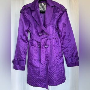 Purple Kensie Rain Coat! Size S perfect for any rainy day!